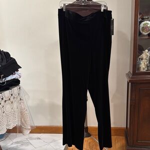Elegant Black Velvet Pants